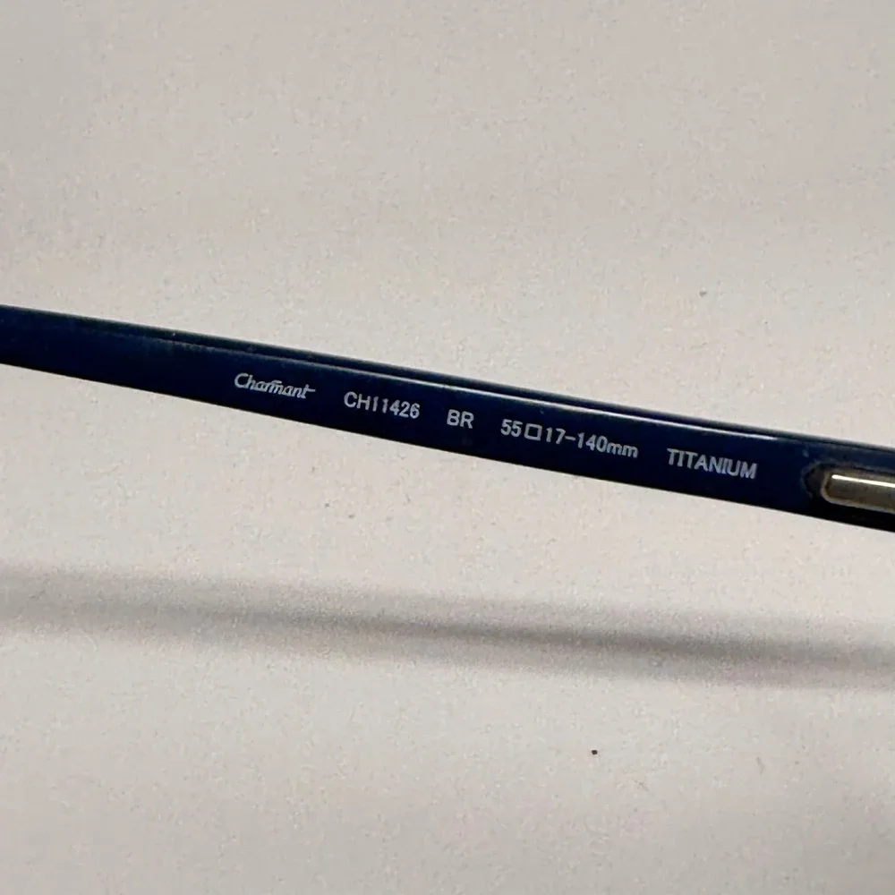 Charmant Titanium Eyeglass‎ Frames Bronze Blue Rectangle CH11426 55-17-140 BR